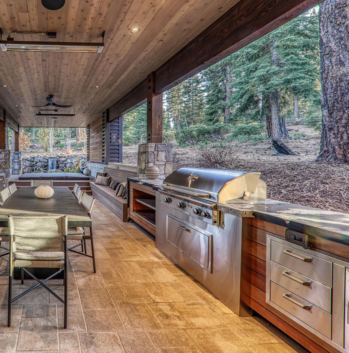 MSI Eclipse — surface detail in natural tonality quarried slab for kitchen and counter install