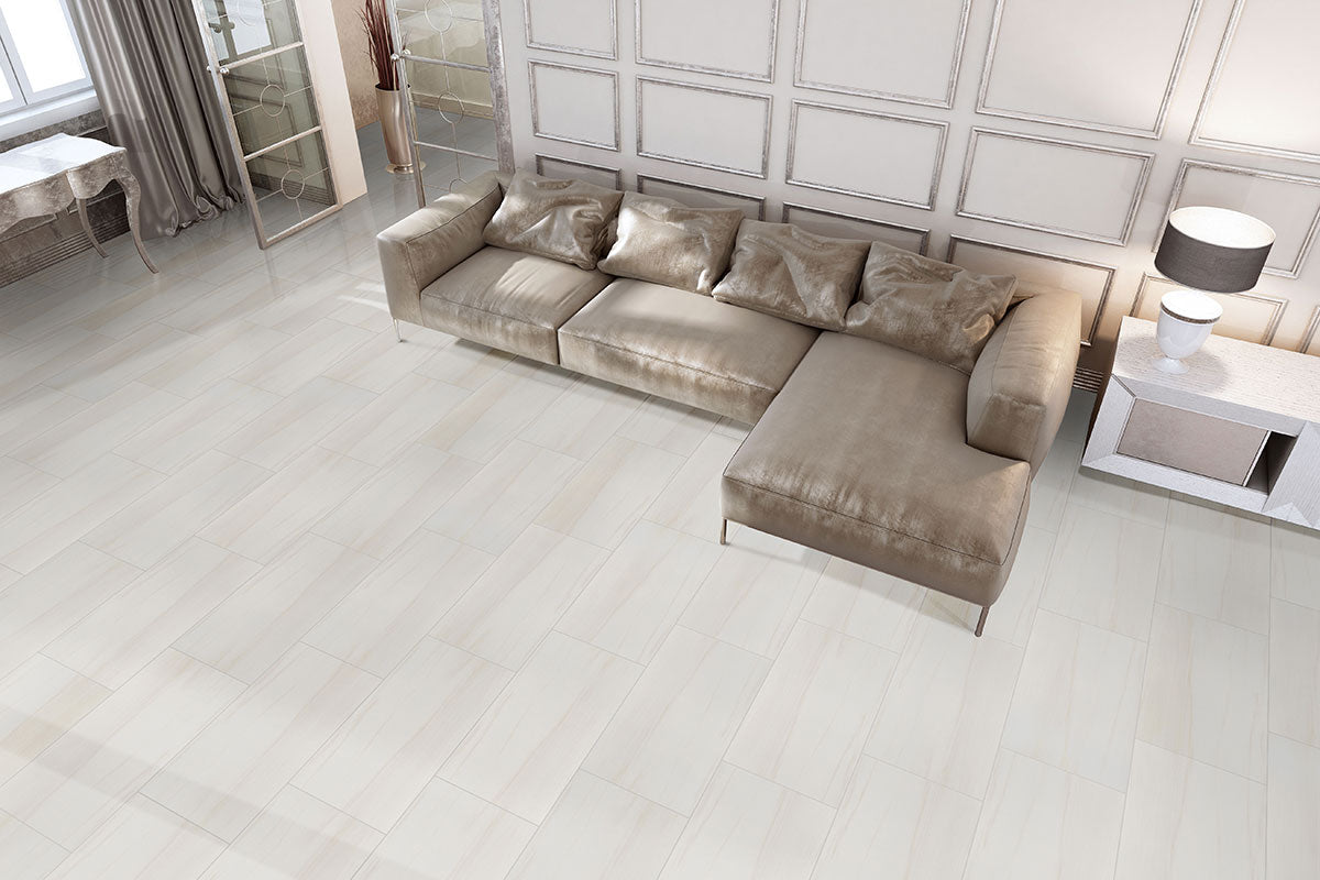 MSI Eden Dolomite — surface detail in natural tonality through-bodied porcelain for full-room install