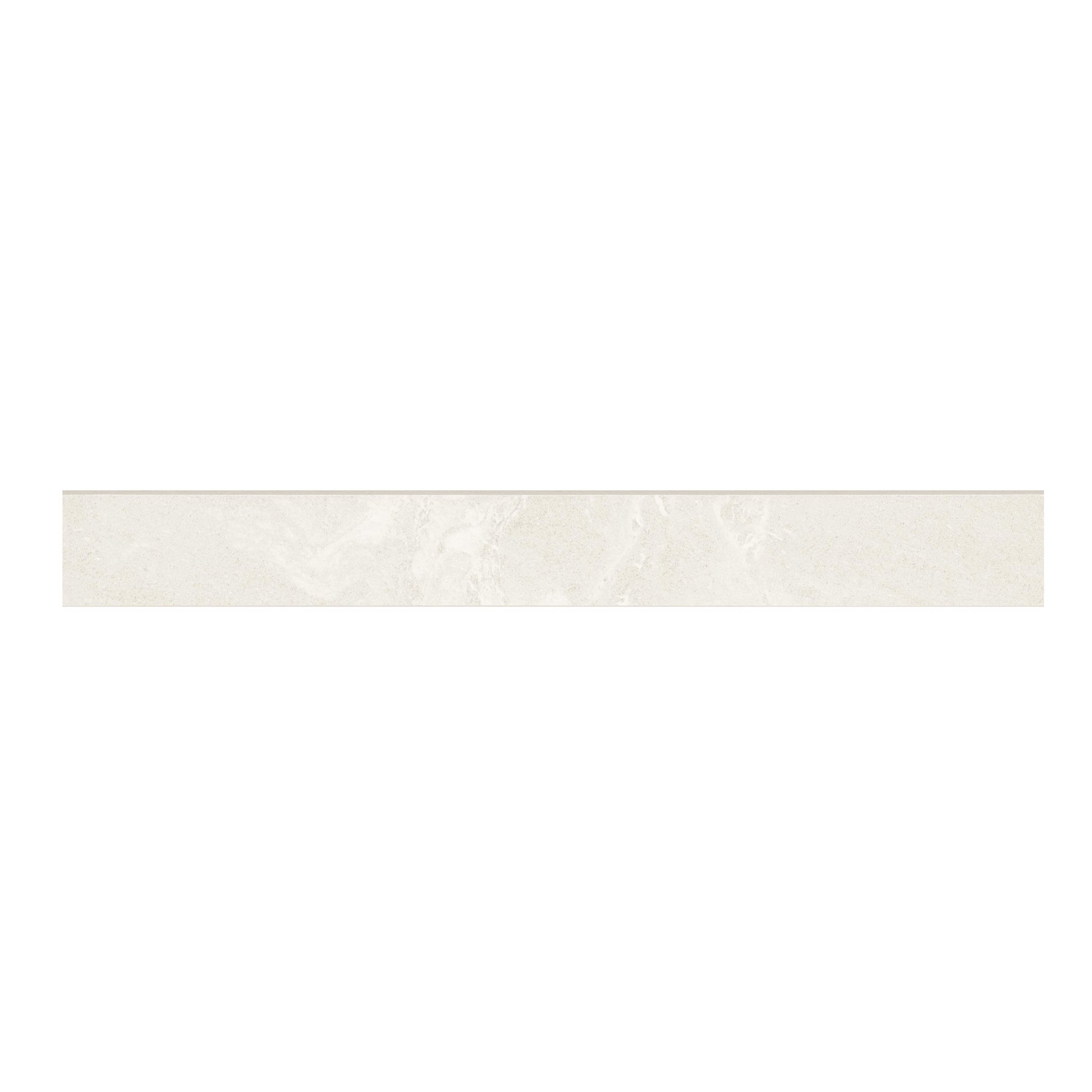 MSI Elbe Alabaster 3x24 Lappato Bullnose 3D — Tile Trim finishing trim piece color-matched to parent series
