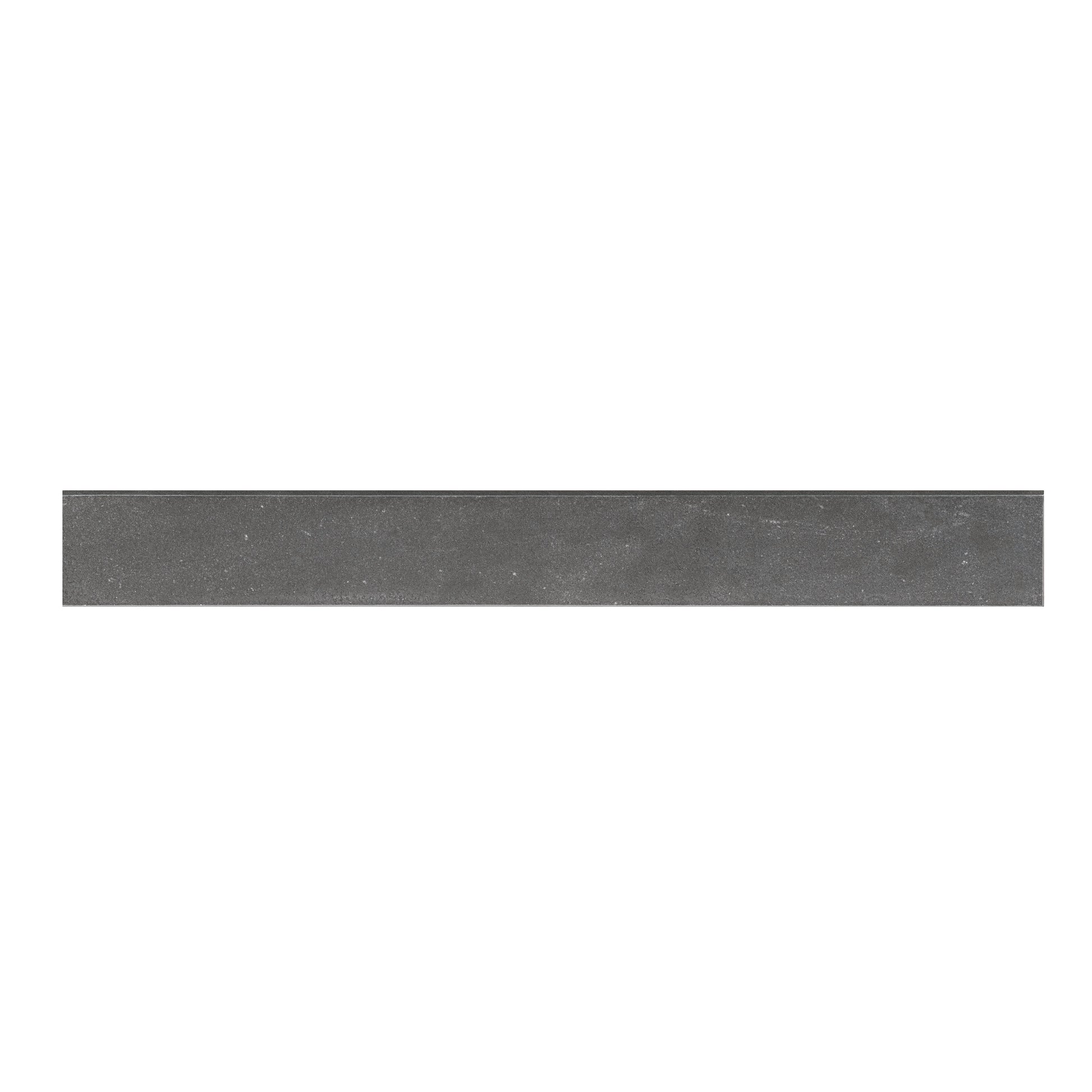 MSI Elbe Obsidian 3x24 Lappato Bullnose 3D — Tile Trim finishing trim piece color-matched to parent series