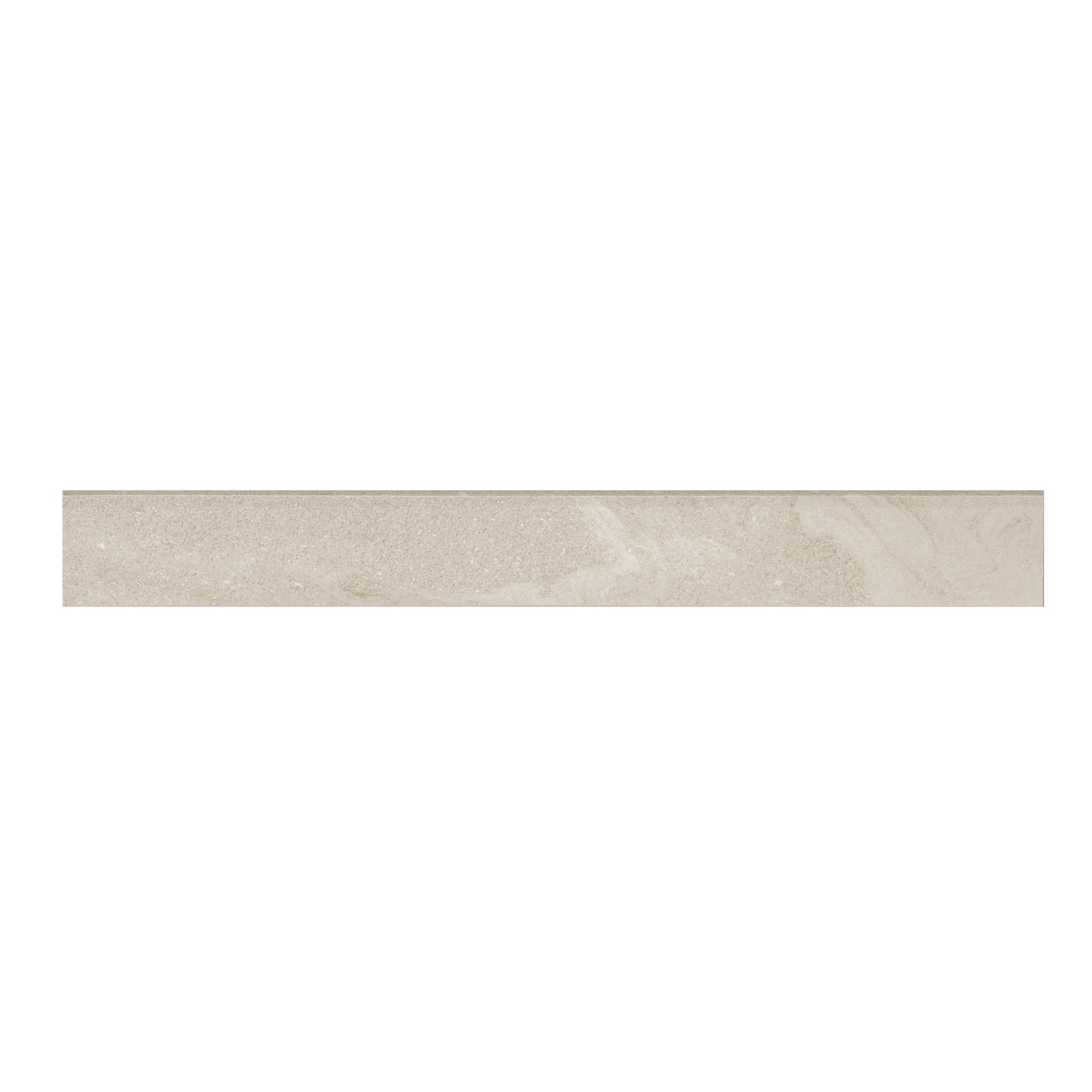 MSI Elbe Sand 3x24 Lappato Bullnose 3D — Tile Trim in sand tonality