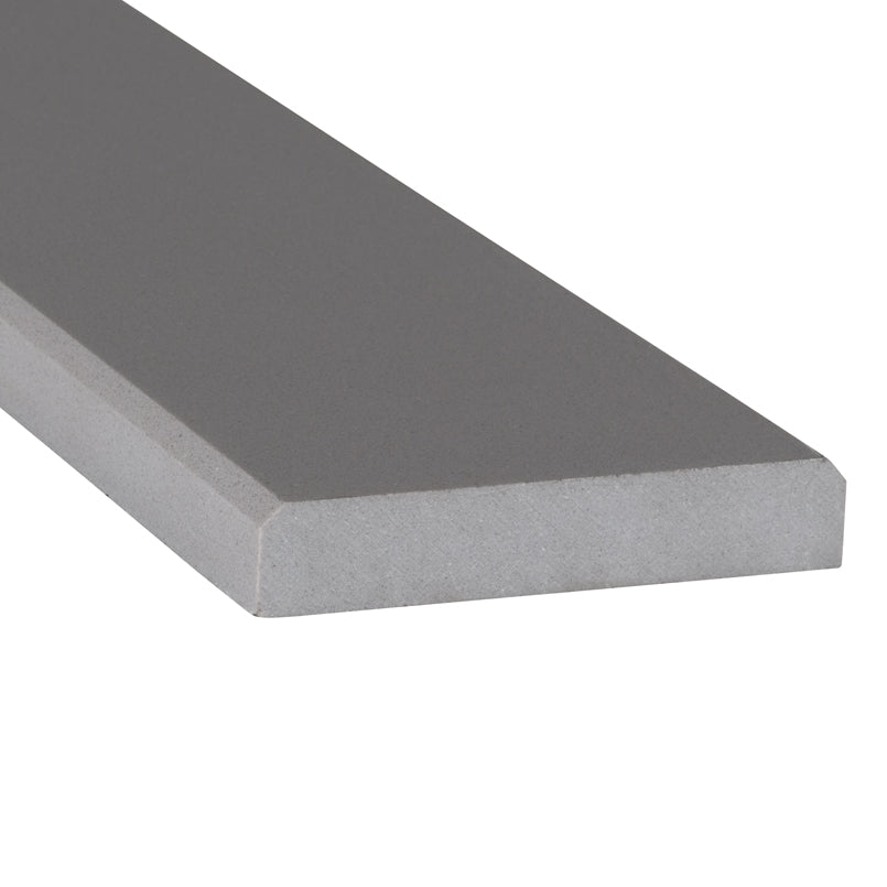 MSI Engineered Gray 4x36x0.75 Polished Double Beveled Threshold — Marble Threshold in gray tonality