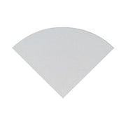 Engineered White 9" Radius Cornershelf Polished
