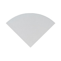 Engineered White 9" Radius Cornershelf Polished