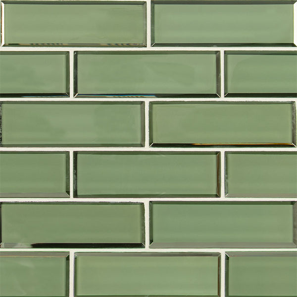 MSI Evergreen Beveled Subway Tile 2x6