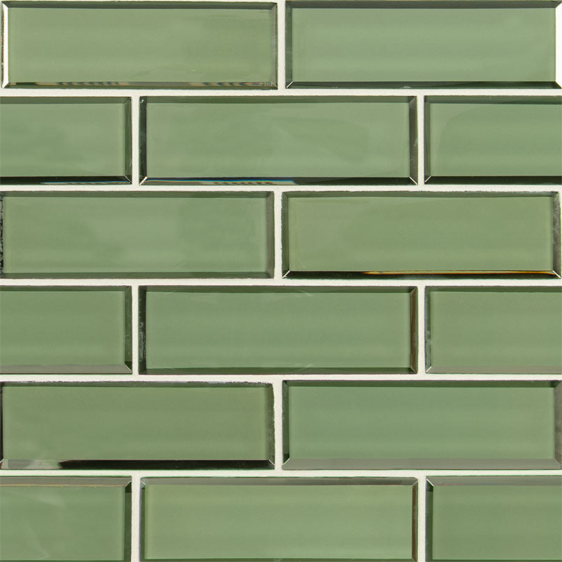 MSI Evergreen Beveled Subway Tile 2x6 — Marble Threshold polished beveled marble threshold piece