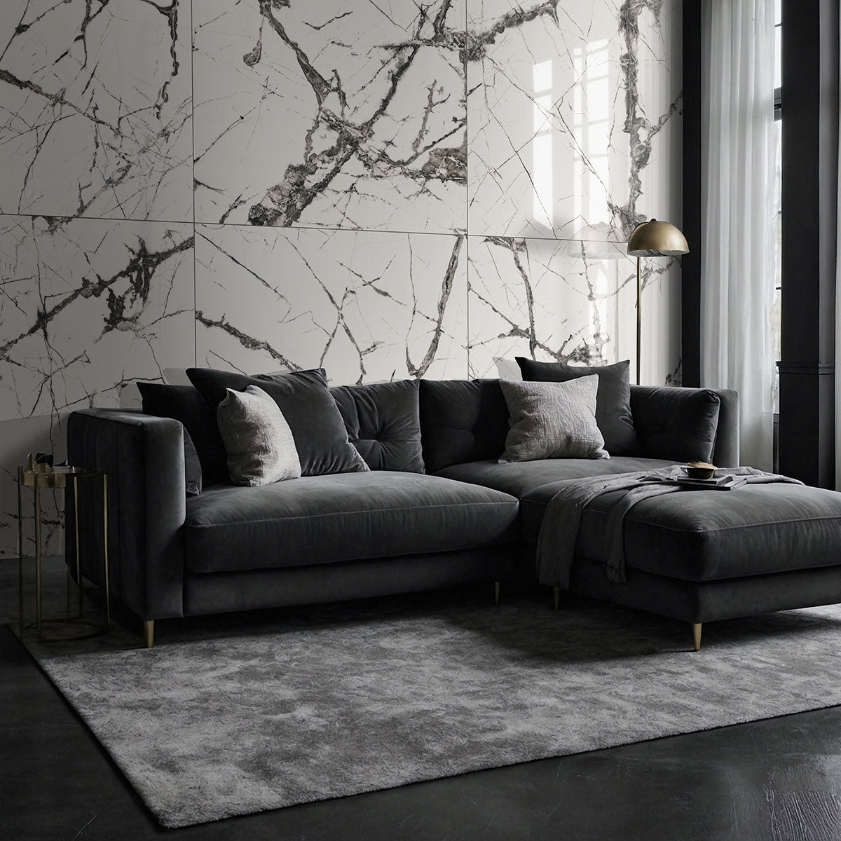 MSI Exotika Lux Iceberg 48x48 Polished — room scene