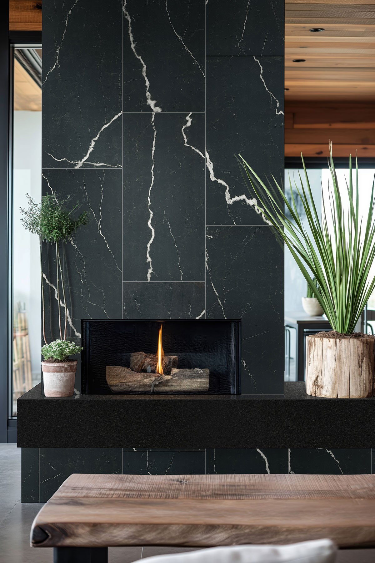 MSI Exotika Soho Noir Porcelain Tile — room scene