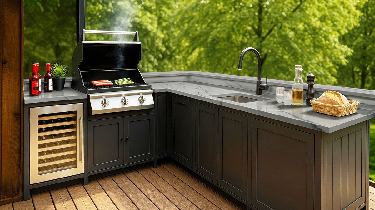MSI Fantasy Macaubas quartzite countertop room scene, fifth view