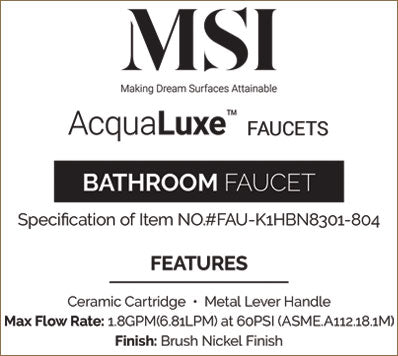 MSI 1-Handle Pull-Out Sprayer Kitchen Faucet — surface detail in natural tonality