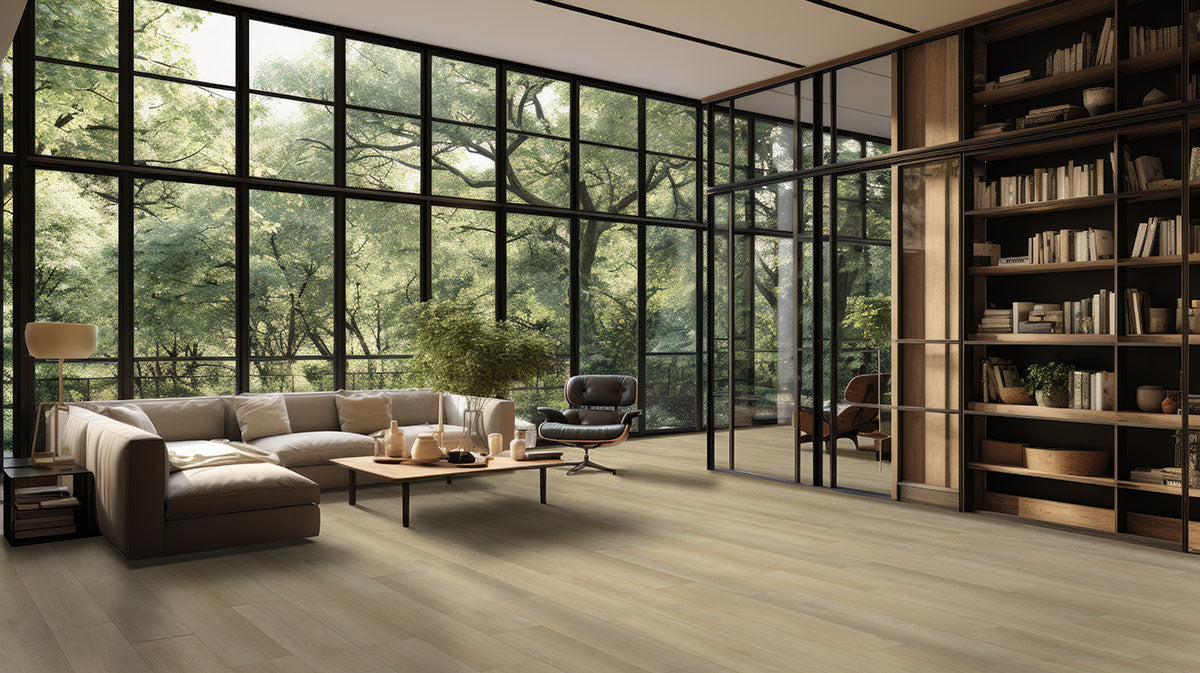 MSI Laurel Reserve Flaxen Luxury Vinyl Plank Flooring — surface detail in natural tonality