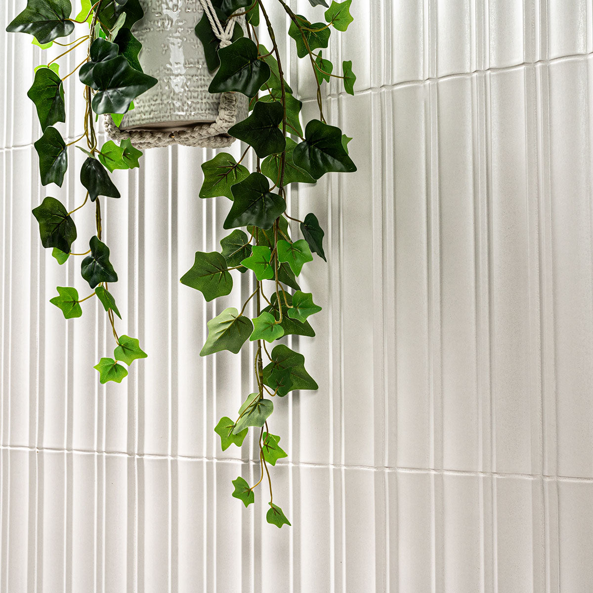 MSI Folk Pearl Fluted Tile — surface detail in pearl tonality