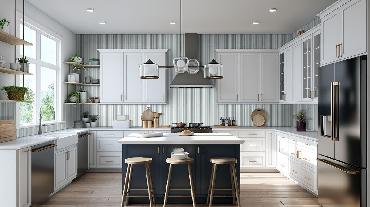MSI Folk Sky Fluted Tile — surface detail in natural tonality