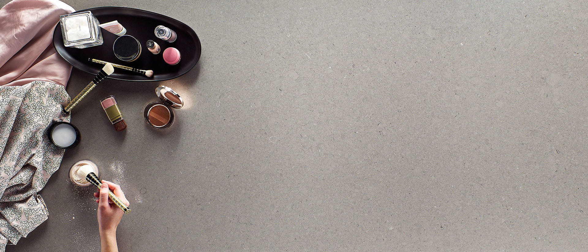 MSI Fossil Gray - Quartz Island Countertop