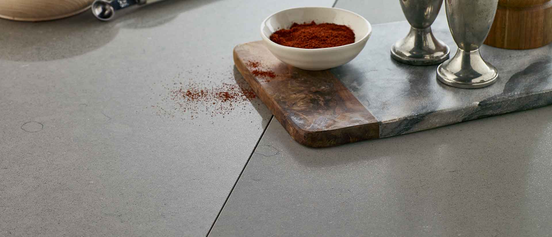 MSI Fossil Gray - Quartz Island Countertop