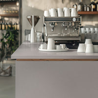 MSI Fossil Gray Quartz — surface detail in gray tonality factory-finished eased edge ready for install