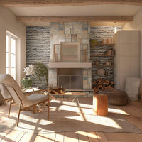 MSI Fossil Rustic Rockmount Veneers — surface detail in natural tonality