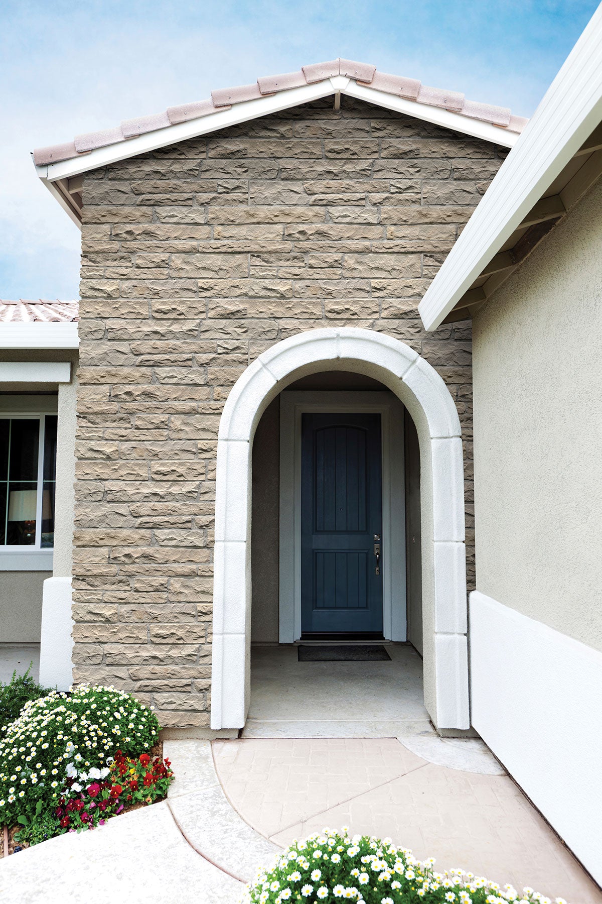 MSI Fossil Rustic Rockmount Veneers — surface detail in natural tonality