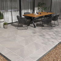 MSI Fossil Snow Porcelain Paver — surface detail in natural tonality