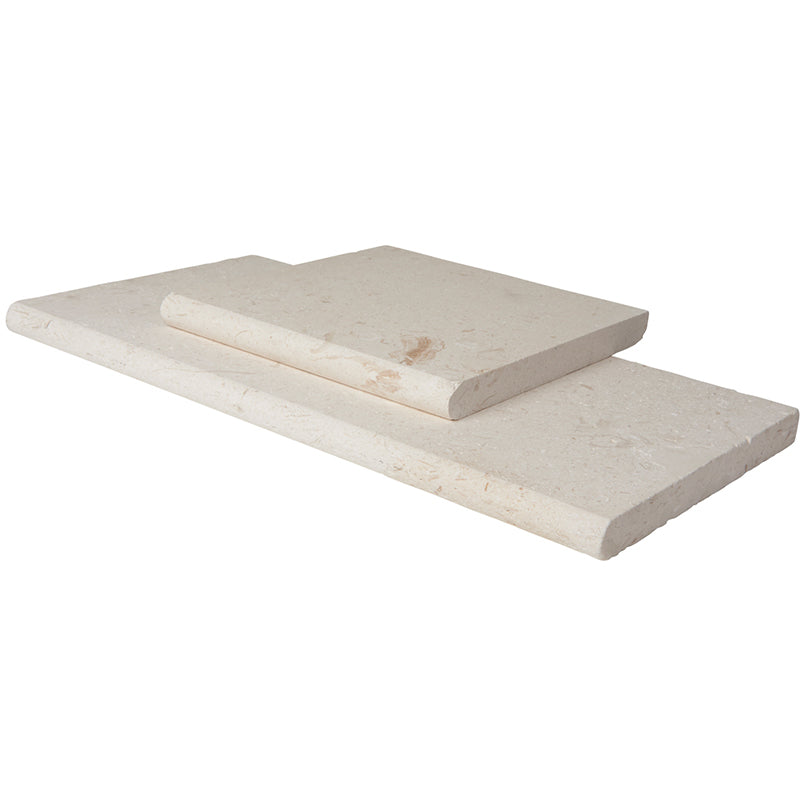 MSI Mayra White Limestone Coping — Pool Coping in white tonality