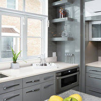 MSI Frost White Quartz — surface detail in white tonality factory-finished eased edge ready for install