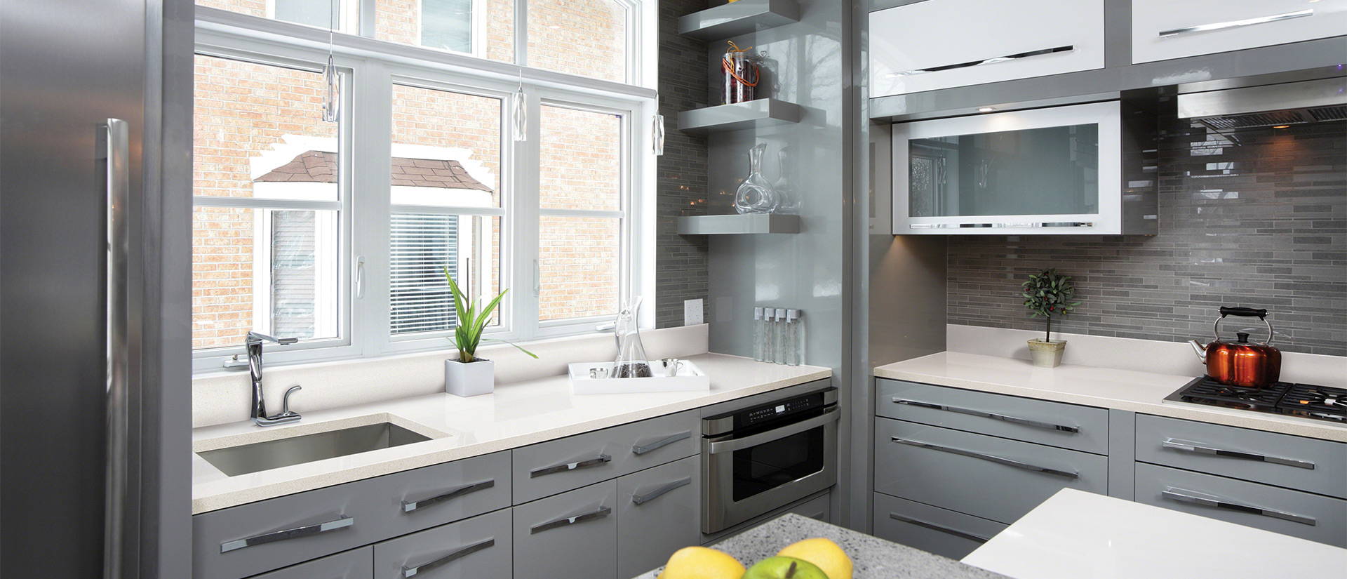 MSI Frost White - Quartz Island Countertop