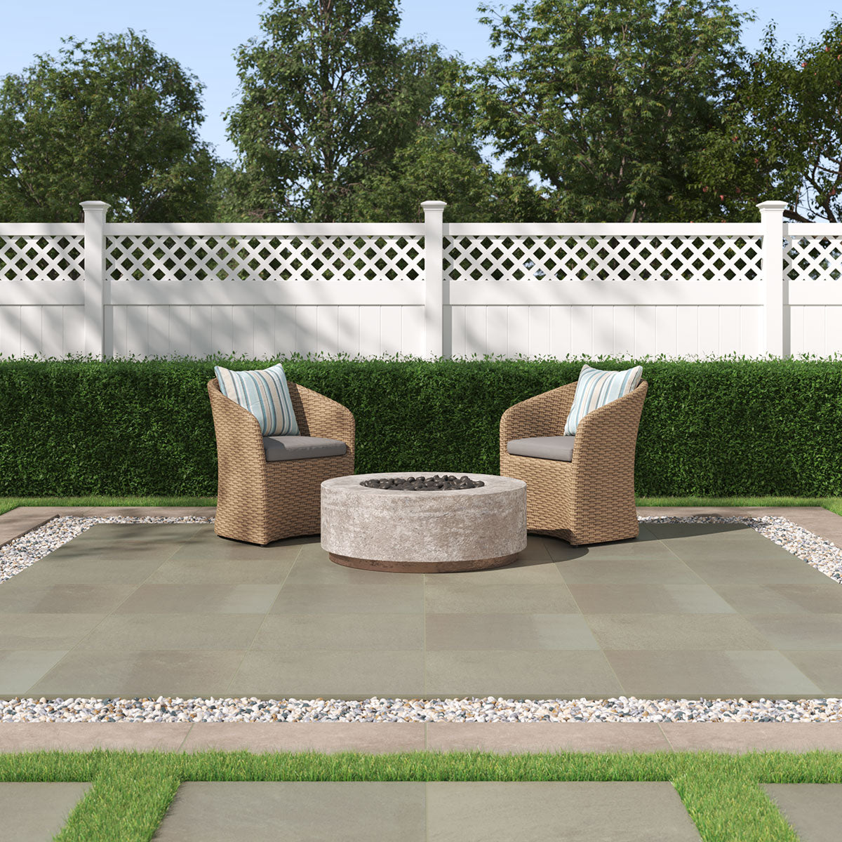 MSI Full Range Bluestone Porcelain Paver — surface detail in natural tonality