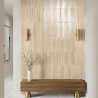 MSI Gems Cappuccino Fluted Tile — surface detail in natural tonality
