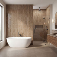 MSI Gems Chocolate Fluted Tile — surface detail in natural tonality