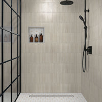 MSI Gems Latte Fluted Tile — surface detail in natural tonality