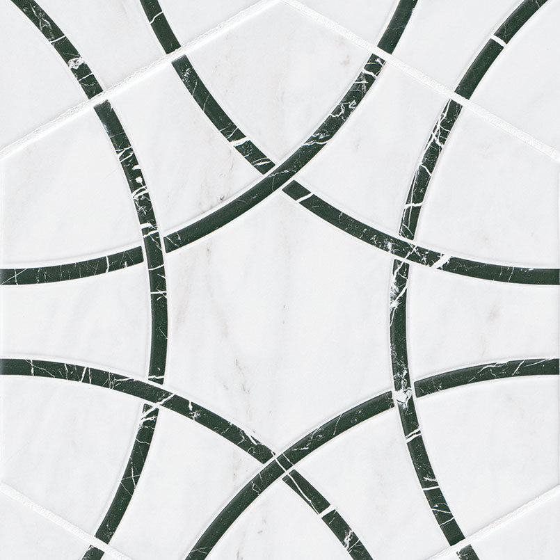 MSI Geoglam Midnight Porcelain Tile — Porcelain Wall Tile 11 x 13 hexagon