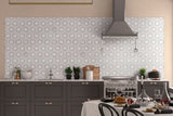 MSI Bianco Dolomite Georama Grigio Polished Marble Tile