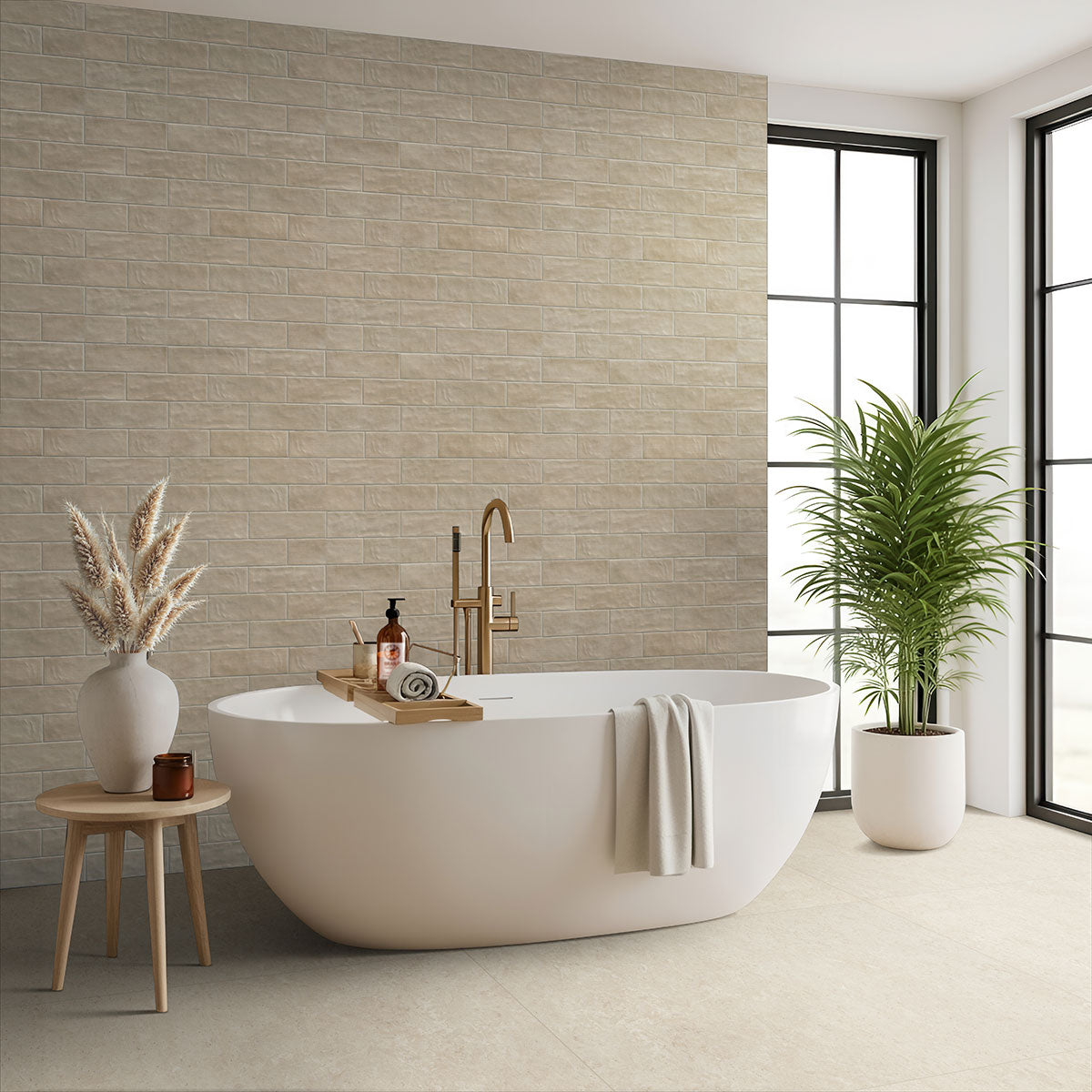 MSI Girona Marfil Lappato 3D — surface detail in natural tonality