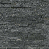 MSI Glacial Black Rockmount — Rockmount Stone Veneer in black tonality