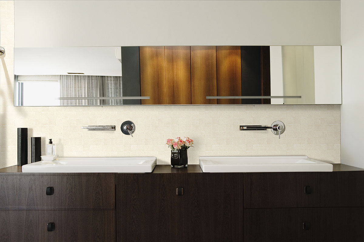 MSI Dimensions Glacier — surface detail in natural tonality through-bodied porcelain for full-room install
