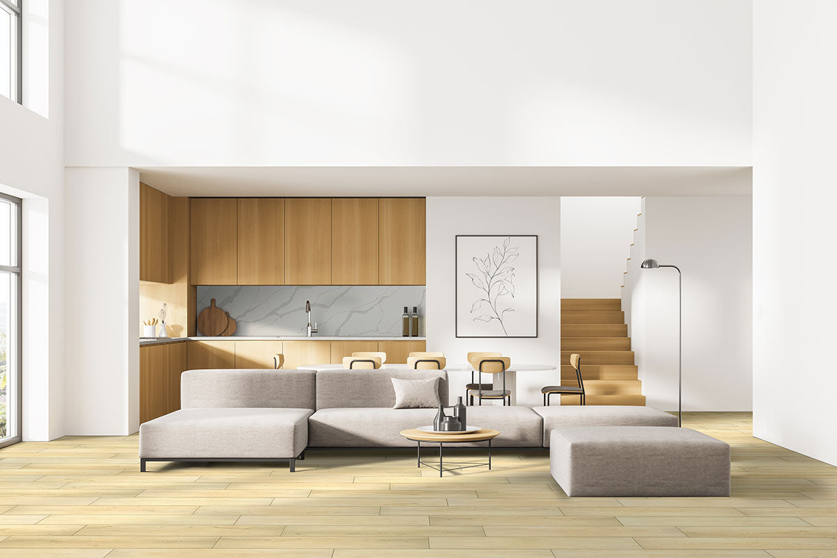 MSI Smithcliffs Glenbury Oak Rigid Core Flooring — surface detail in natural tonality