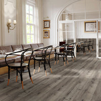 MSI Glenridge Charcoal Oak Luxury Vinyl Plank Flooring — surface detail in charcoal tonality