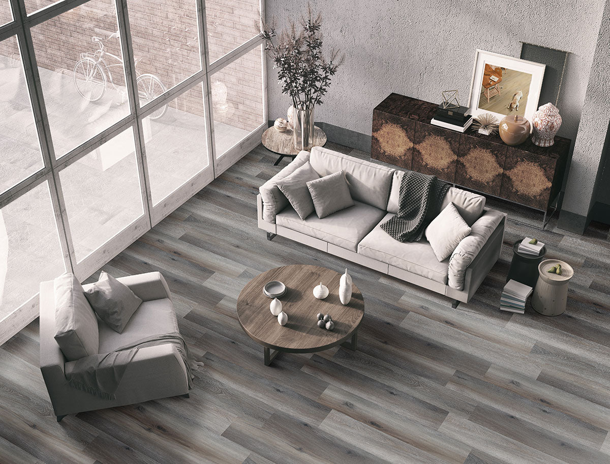 MSI Glenridge Midnight Maple Luxury Vinyl Plank Flooring — surface detail in natural tonality