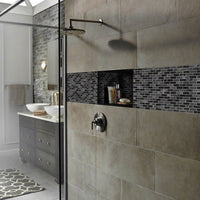 MSI Glissen Tile — surface detail in natural tonality mesh-mounted for designer installs