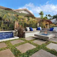 MSI Tuscany Walnut Travertine Paver — surface detail in walnut tonality