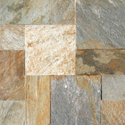Golden White Patterns Tile