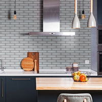 MSI Ice Bevel Subway Tile 2x6 — surface detail in natural tonality