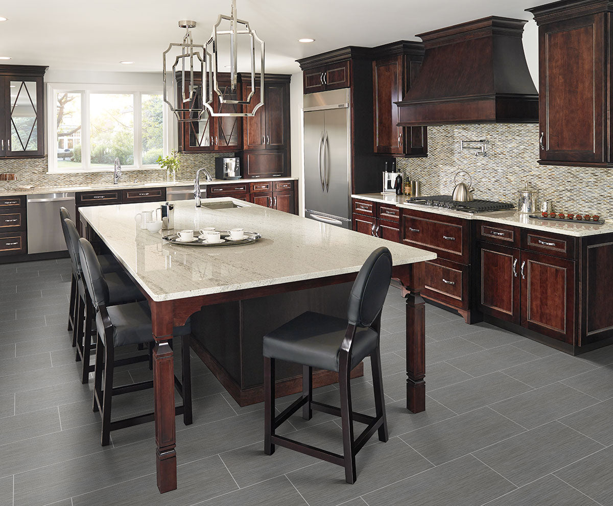 MSI Focus Graphite — surface detail in graphite tonality through-bodied porcelain for full-room install