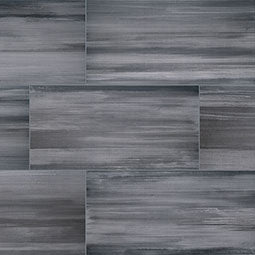 Watercolor Graphite Porcelain Tile (6 x 36)