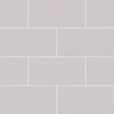 MSI Domino Gray Glossy Subway Tile 3x6