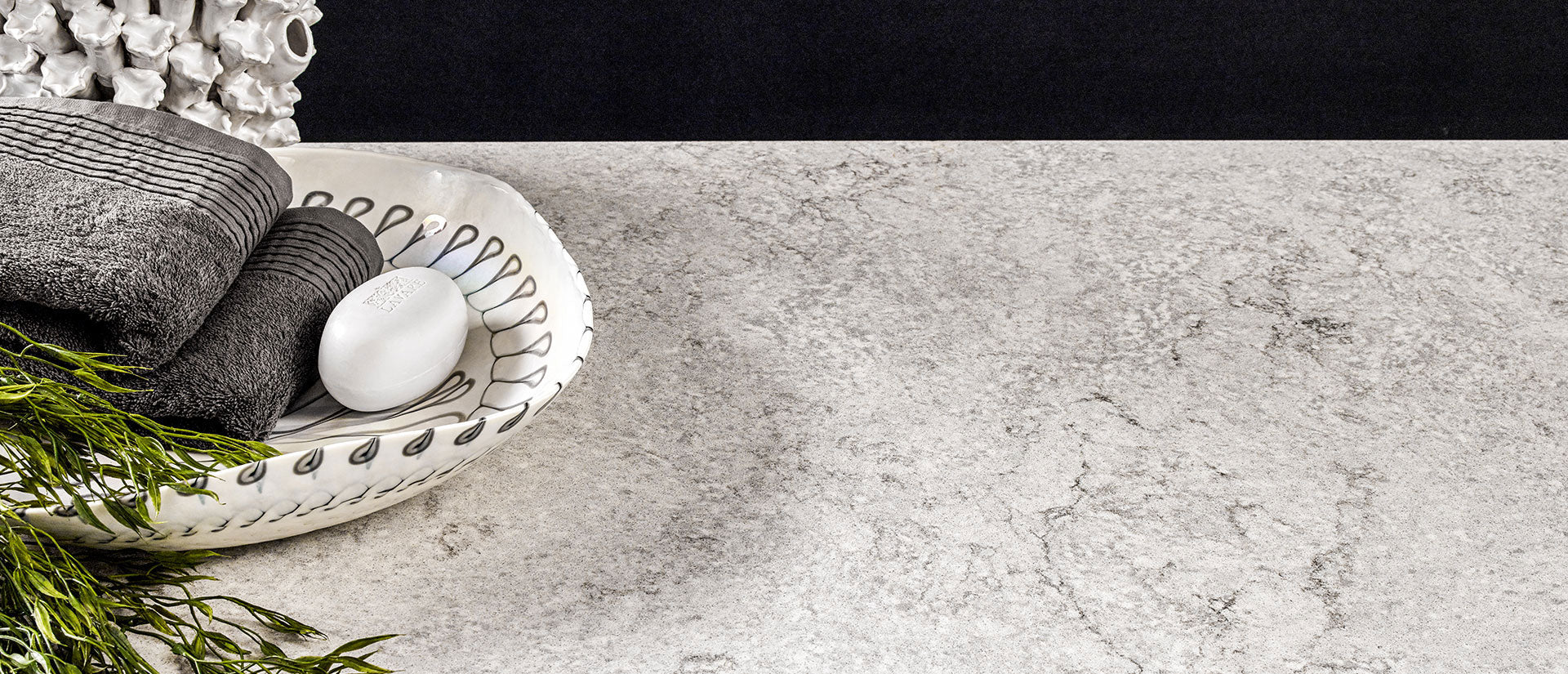 MSI Gray Lagoon Concrete - Quartz Island Countertop