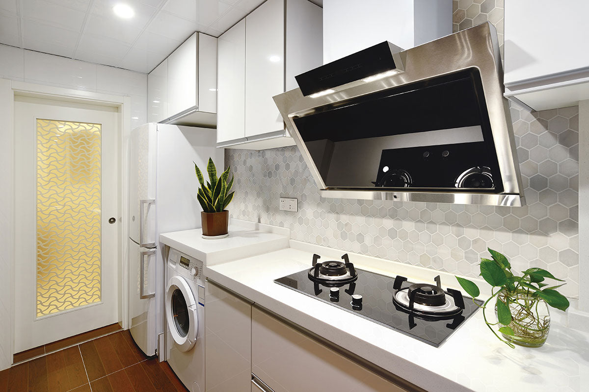 MSI Greecian White Polished Hexagon Tile — surface detail in white tonality