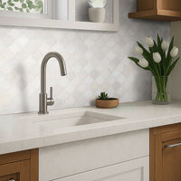 MSI Greecian White Arabesque Tile — surface detail in white tonality