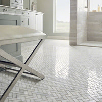 MSI Greecian White Herringbone Pattern — surface detail in white tonality