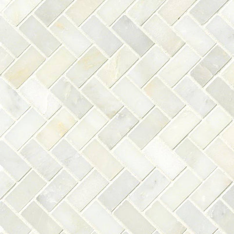 MSI Greecian White Herringbone Pattern